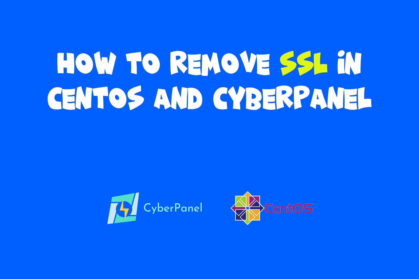 Remove ssl cyberpanel