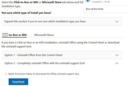 Sử dụng công cụ gỡ hoàn toàn Office chính thức từ Microsoft