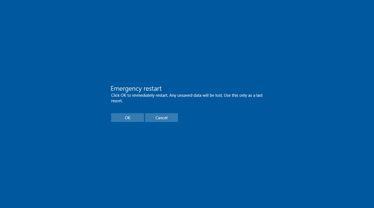 Bật tính năng "Khởi động lại khẩn cấp" Emergency Restart trên Windows