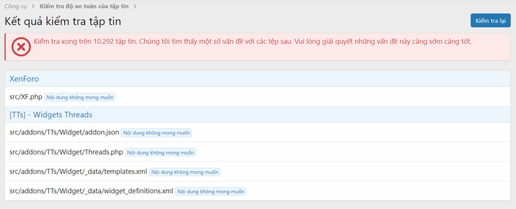 2 cách sửa lỗi File health check results trên Xenforo 2