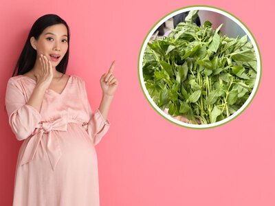 Bầu 3 tháng đầu ăn lá é An toàn hay nguy hiểm-2.jpg